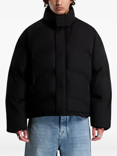 Represent Riot Puffer Jacket In Black
