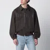 Represent Roscoe Bomber Jacket In Whisky-colored Canvas In Brown