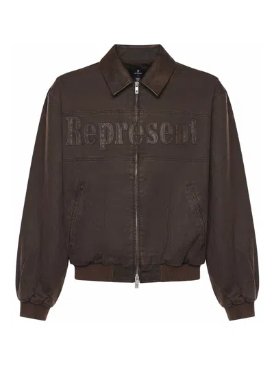 REPRESENT CHAQUETA BOMBER - MARRÓN