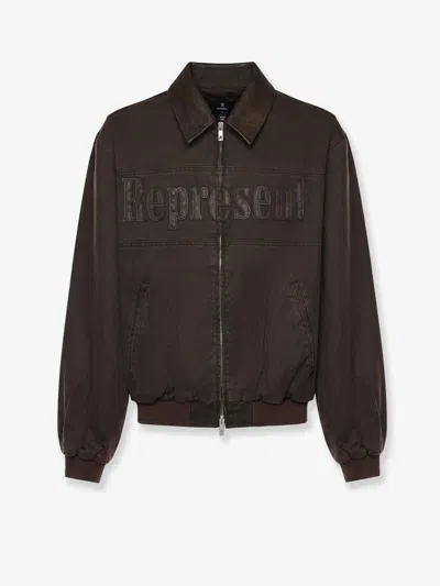 Represent Roscoe Denim Jacket In Brown