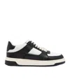 Represent Apex Logo-embossed Leather Low-top Trainers In Black