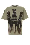Represent Sage Green Cotton Thoroughbred T-shirt In Brown