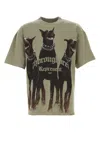 Represent Sage Green Cotton Thoroughbred T-shirt In Khaki