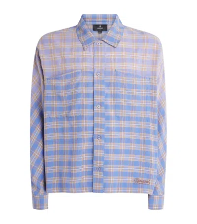 Represent Santa Monica Flannel Shirt In Purple