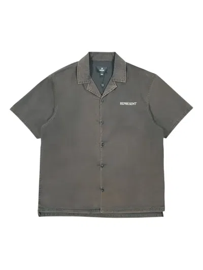 Represent Script Camp Collar Shirt