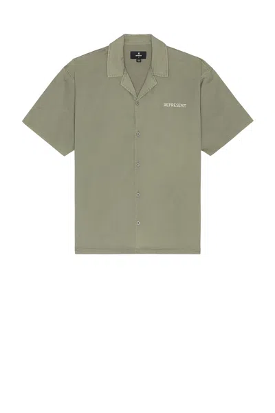 Represent Script Camp Collar Shirt