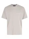 Represent Script-logo Cotton T-shirt In Gray