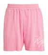 Represent Club Owners Mesh Texture Pink Shorts In Pink