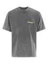 Represent Script Logo T-shirt In Gray