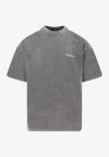 Represent Script Logo T-shirt In Gray