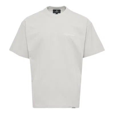 Represent Script Logo T-shirt In Gray