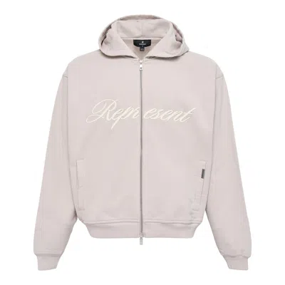 REPRESENT SCRIPT LOGO ZIP HOODIE