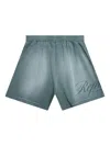 Represent Script Mesh Shorts In Green