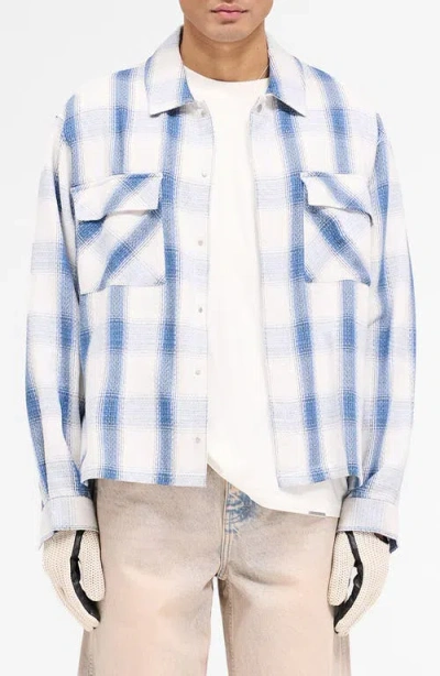 REPRESENT REPRESENT SEASON FLANNEL BUTTON-UP SHIRT