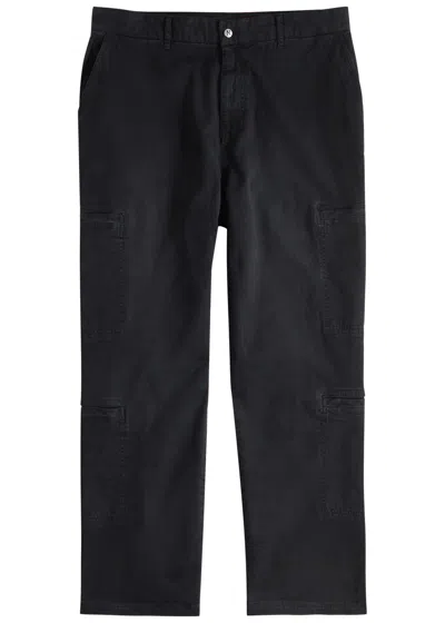 Represent Season Stretch-cotton Cargo Trousers In Black