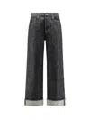 Represent Black Selvedge Denim Jeans In Black