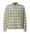 Represent Mens Green Sheer Flannel Check-print Woven Shirt Xxl In Green