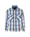 Represent Blue Shirt With Classic Collar And All-over Check Motif In Blue