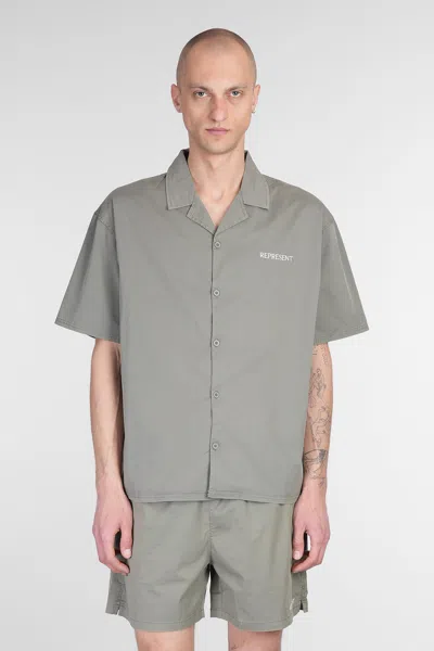 Represent Shirt In Green Cotton In Gray