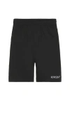 Represent Club Owners Elastic Waistband Back Pockets Shorts In 黑色