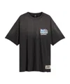 Represent Mens Stained Black Relaxed-fit Graphic-print Cotton T-shirt Xxl In Black