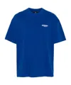 Represent Logo Cotton T-shirt In Blue