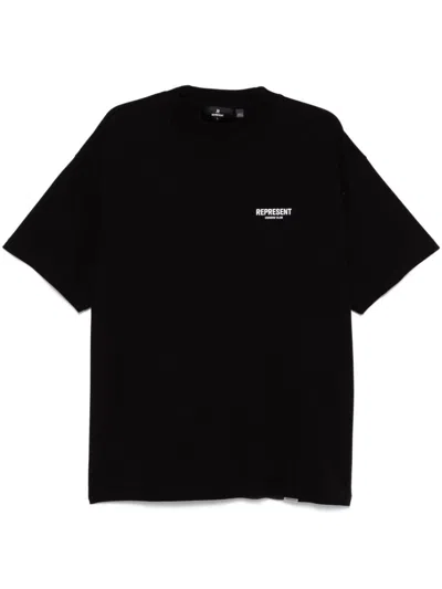 Represent Short Sleeves T-shirt With Logo In Black