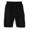 Represent Above-knee Length Cargo Shorts In Black