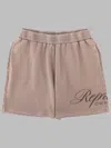 Represent Owners Club Regular Fit Script Mesh 5.7 Shorts In Brown