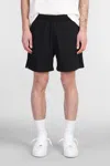Represent Mens Black Initial Logo-print Cotton Sweat Shorts In Black