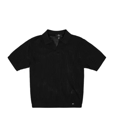 Represent Shortsleeve Polo Tshirt In Black