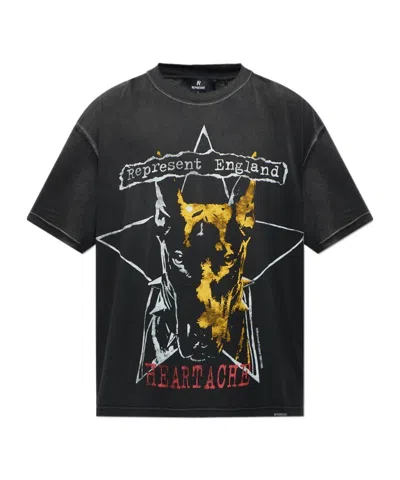 Represent Short-sleeved T-shirt In Gray