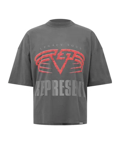 Represent Shoulder Shortsleeve Tshirt In Gray