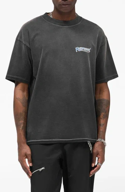 Represent Showcasing Cotton Graphic T-shirt In Gray