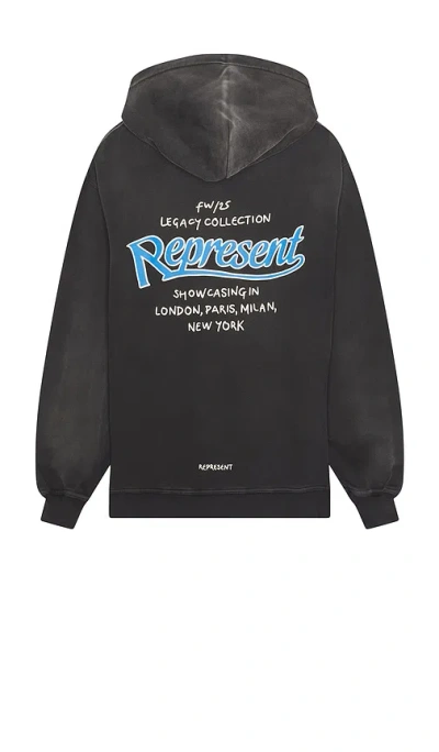 Represent Showcasing Hoodie In Black