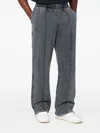 Represent Faded Black Cotton Jogger Pants In Brown