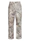 Represent Mens Camouflage-pattern Cotton Cargo Trousers Xl In Multi