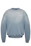 Represent Signature Logo Crewneck Sweater In Grey