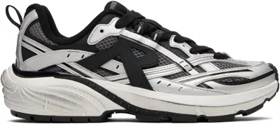 Represent Silver & Black Storm Runner Sneakers In Multi