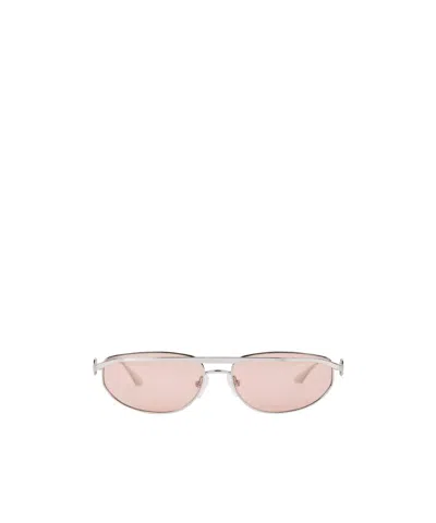 Represent Silvertone Metal Aviator Sunglasses In Pink