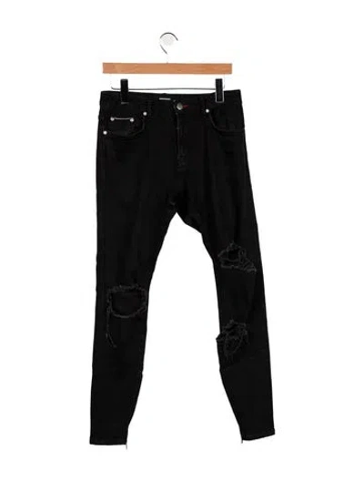 Pre-owned Represent Skinny Jeans In Black