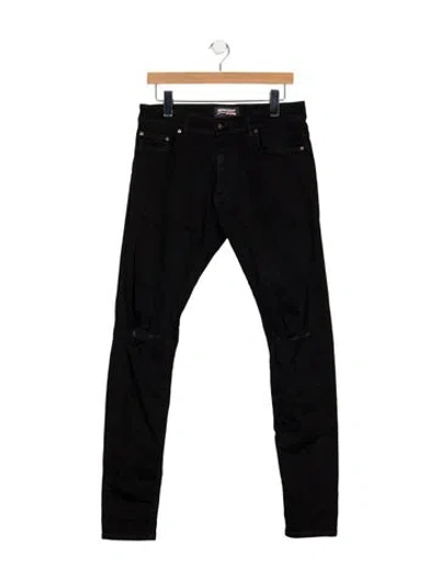 Pre-owned Represent Skinny Jeans In Black