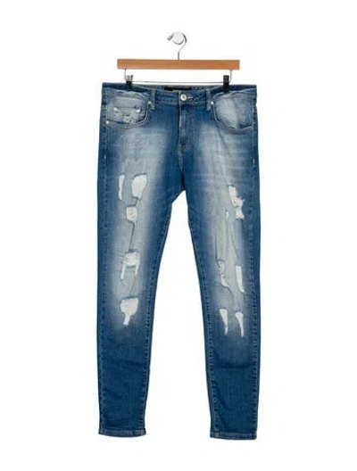 Pre-owned Represent Skinny Jeans In Blue