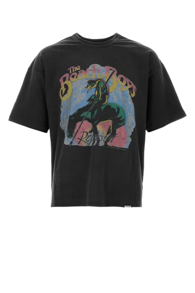 Represent Slate Cotton Blend T Shirt In Black