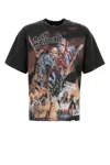 Represent X Iron Maiden Steed - Cotton Crew-neck T-shirt In Black