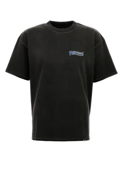 Represent Slate Cotton T-shirt In Black