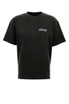 Represent Slate Cotton T-shirt In Black