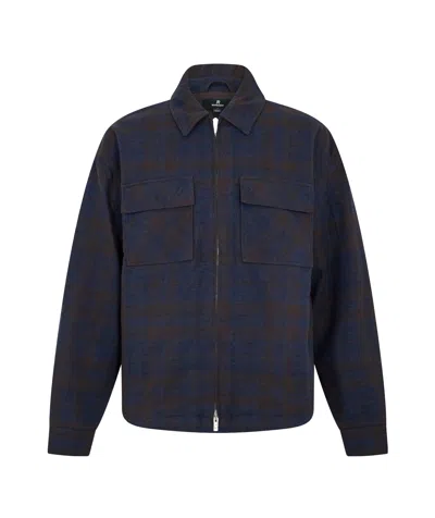 Represent Slim-fit Shirt Jacket In Blue