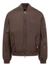 Represent Smart Zip-fastening Bomber Jacket In Brown