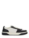 Represent Two Tone Leather And Suede Initial Sneakers In Black